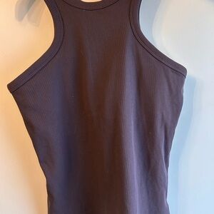 MPG Women's Ribbed Tank Top - Dark Brown